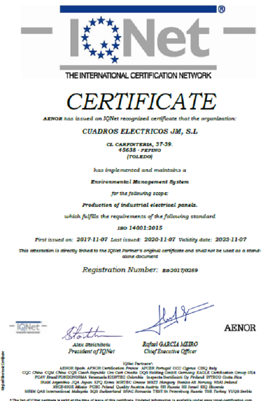 IQNetES-ISO 9001:2015